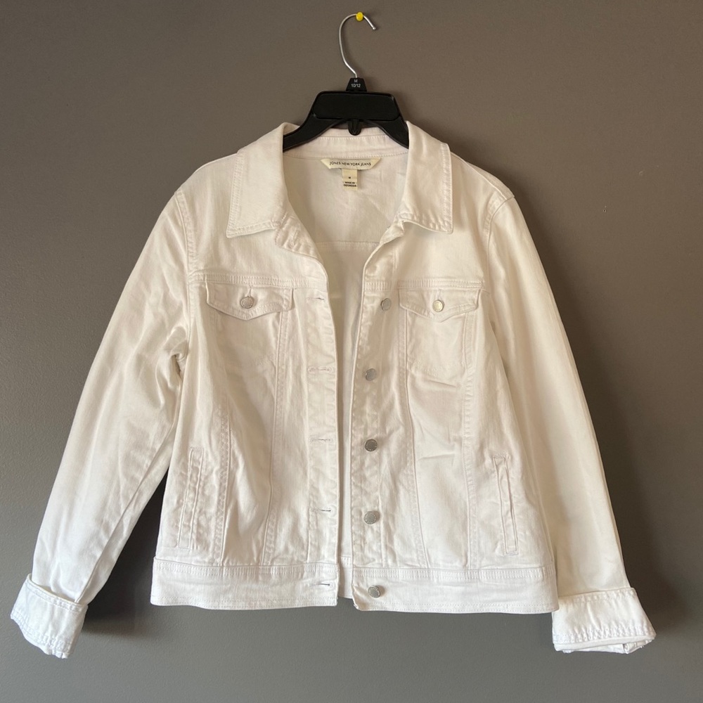Jones New York White Jean Jacket Small